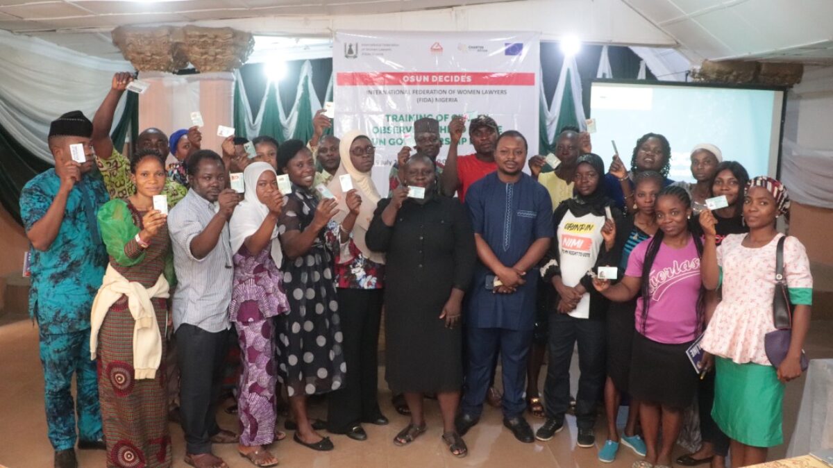 FIDA Nigeria Trains Citizens Observers Ahead of the Osun State Governorship Election
