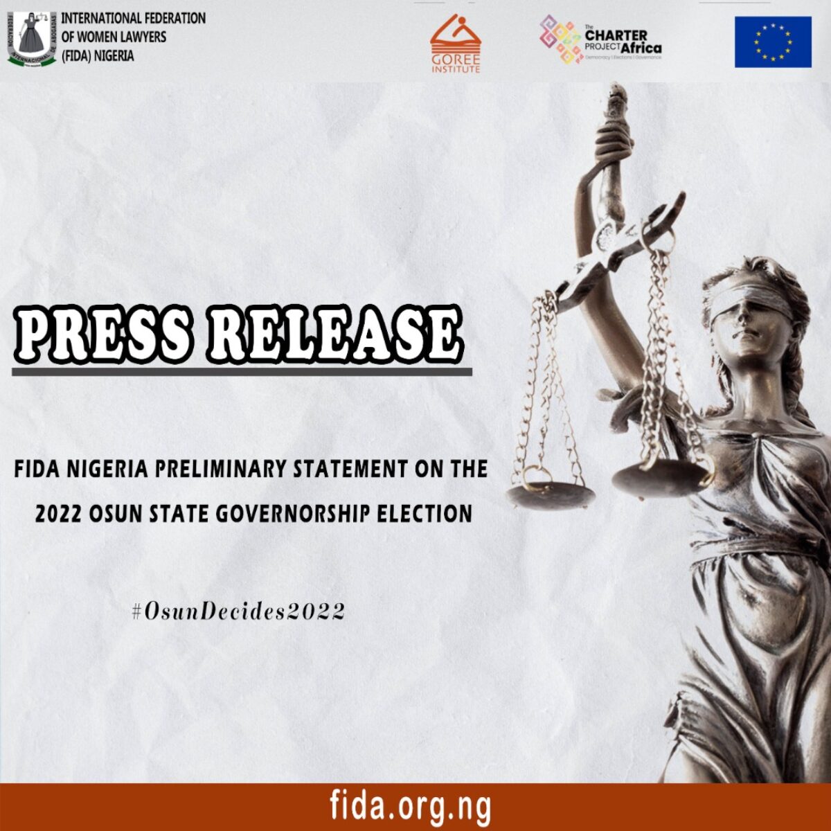 FIDA Nigeria Preliminary Statement On The 2022 Osun State Governorship Election