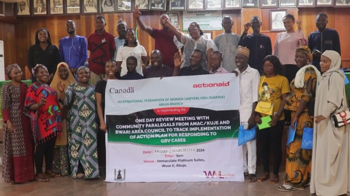 FIDA Nigeria Wraps Up WVL Project Supported by ActionAid Nigeria, Paving the Way for Lasting Change in VAWG Response