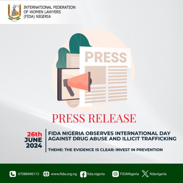 FIDA Nigeria Observes International Day Against Drug Abuse and Illicit Trafficking
